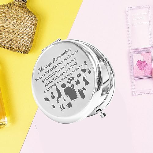 KEYCHIN Princess Merida Pocket Mirror Merida Fans Gifts You are Braver Stronger Smarter Than You Think Merida Compact Mirror (Merida-S)