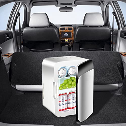 SXxingkong 10L Mini Fridge - Portable Fridge for Drinks, Snacks Products - Perfect for Offices, Student Dormitory, Cars, Bedrooms - AC/DC Power -