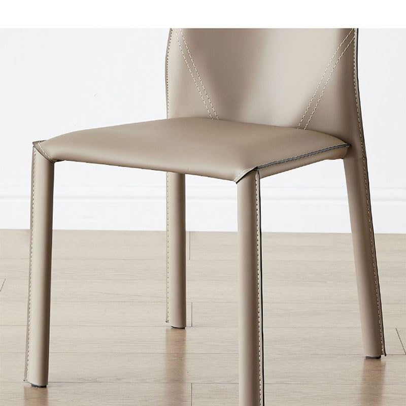 LXXSH Saddle Chair Is Made of Leather and Highly Resilient Sponge Comfortable and Beautiful Dining Chair