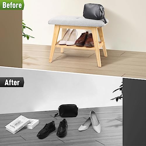 Joyoolife Shoe Storage Bench with Cushion, 2-Tier Shoe Bench with Storage and Seating, Bamboo Shoe Storage Bench with Cushion and Shelves