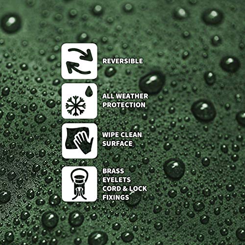 Bosmere Protector Plus Cantilever Parasol Cover, Green/Black Reversible, P394