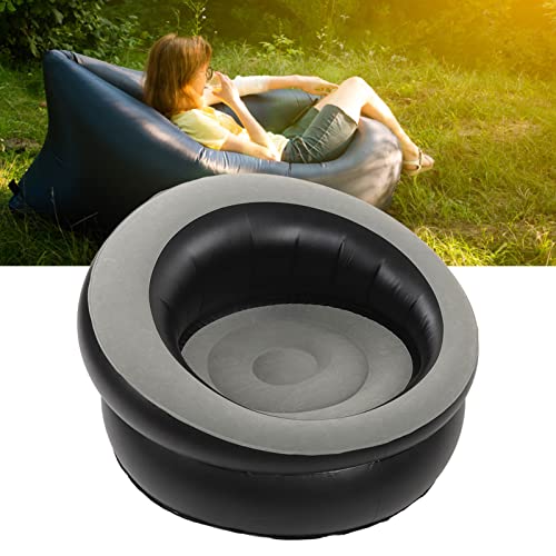 Inflatable Chair, Air Sofa Outdoor Inflatable Sofa Chair, Inflatable Couch Flocking Simple Sofa for Living Room Bedroom Reading Room Camping Offi