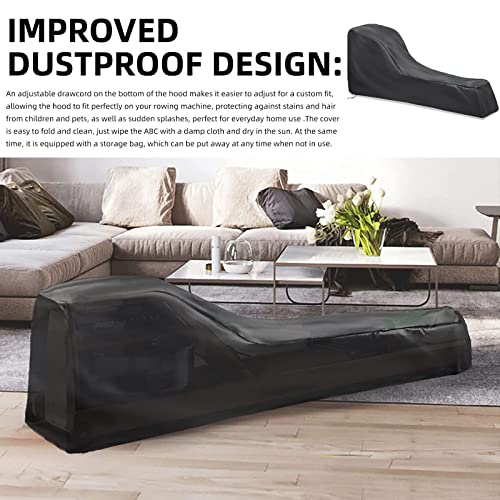 MRWiZMS Rowing Machine Cover, GYM Equipment Protective Cover, 210D Oxford Cloth Cover for Rowing Machine, Dustproof and Waterproof