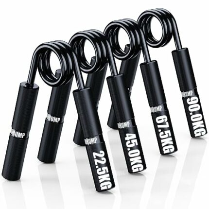 HORUMP Grip Strength Trainer 4Pack or 6Pack, 22.5-157.5KG, Metal Hand Grip Strengthener, Forearm Strengthener, No Slip Heavy-Duty Hand Gripper fo