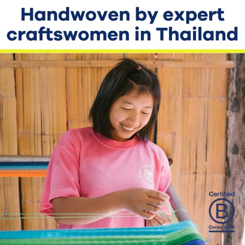 Handwoven Hanging Chair by Yellow Leaf Hammocks - Fits 1 Person, 330lb Max - Kick Back for Full-Body Recline - Weathersafe, Ultra Soft, Hang Anyw