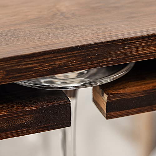 EYLINK Wooden Wine Racks, Wine Racks, Creative Wine Racks, Home Wall-Mounted Wine Glass Racks, Hanging Racks, Kitchen/Bar/Restaurant Wine Glass R