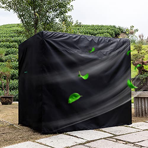 KINGARDEN 3 Seater Garden Swing Cover Waterproof 600D Oxford Fabric Garden Hammock Cover Outdoor Swing Seat Cover Windproof Rip Proof 220x125x170