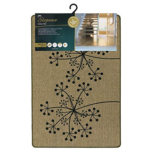 JVL Elegance Range Dandelion Indoor Mat 50 x 75 cm