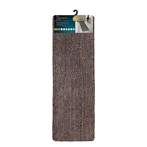JVL Kensington Machine Washable Cotton Runner Barrier Doormat, 50x150cm, Stripe