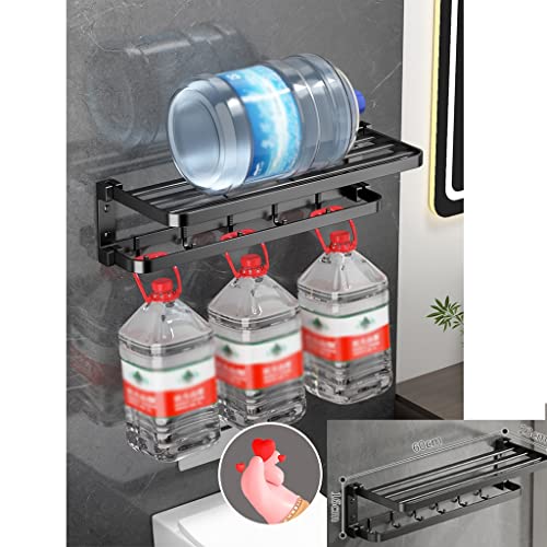 HIGOH Towel Racks,Bathroom Towel Rack Wall Mounted Towel Holder,Bathroom Towel Rack,Wall-Mounted Toilet Towel Storage Rack Bathroom