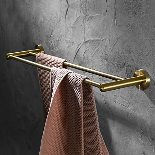 HIGOH Towel Racks,Towel Holder Towel Rail for Bathroom, Nordic Brushed Hand Towel Holder, Bathroom Towel Bar, Light Towel Hanging Stainless Steel