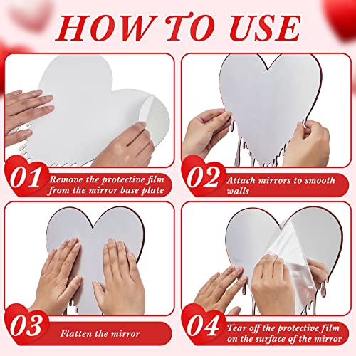 Melting Heart Mirror Heart Mirror Heart Shaped Mirror Heart Wall Decor Wall Mirror Decorative Mirrors for Wall Living Room Bathroom Wall Art Deco