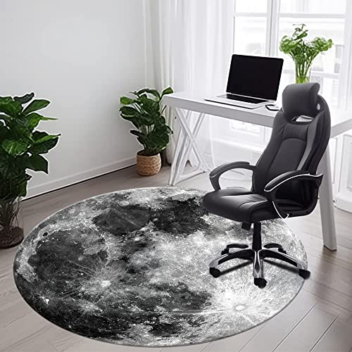 Khalidah Office Chair Mat for Hardwood & Tile Floor, 47" × 47" Computer Chair Mat for Rolling Chair, Under Desk Low-Pile Rug, Multi-Purpose Floor