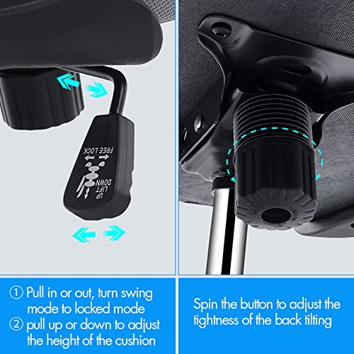 OWAY HOMELIVING Ergonomic Office Chair with Lumber Support Adjustable High Back Desk Chair with Flip-Armrest and Mesh Back for Home Computer Chai