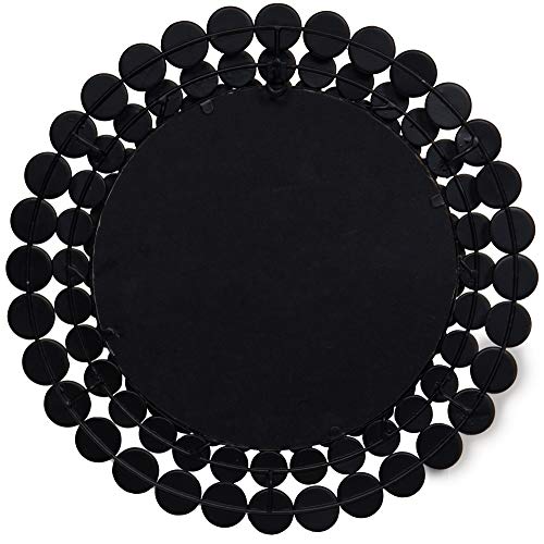 Patton Wall Decor Everly Hart Collection Round Jeweled Mirror, 17" x 17"