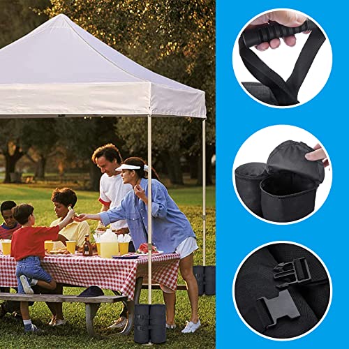 Gazebo Weights Bags 4Pcs,maxant Gazebo Weight 1680D Heavy Duty Sand Bags with Buckle Industrial Grade Heavy Duty Double-Stitched Sandbags for Pop