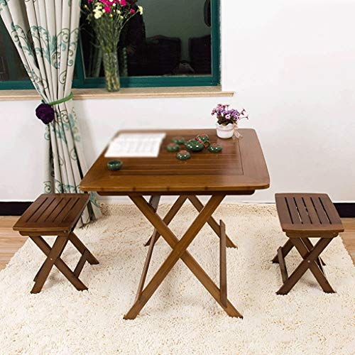 LXXSH Folding Table-Simple Setup Short Folding Table, Portable Outdoor Dining Table Home Square Children's Study Table Leisure Folding Table
