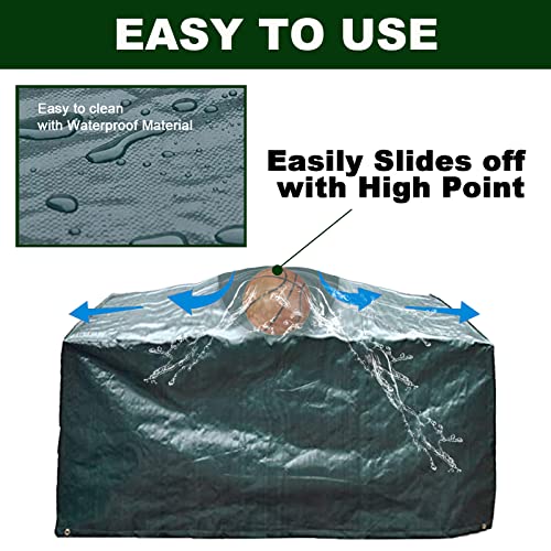 RICHIE Garden Furniture Covers Waterproof Garden Table Covers, 170x95x70cm Garden Covers Waterproof Breathable Polyethylene Outdoor Furniture Cov