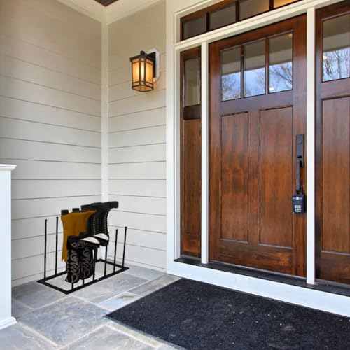 Modern Black Metal Boot Rack: Free Standing Boot Racks for Tall Boots Storage - Shoe Storage Fit for 6 Pairs