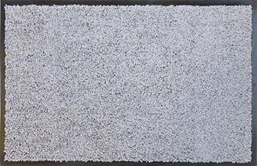 oKu-Tex Doormat | Dirt Trapper Mat | Eco-Clean | Silver/Grey | Recycled Rubber | for Indoor | Entrance Area/Front Door/Staircase/Hallway | Non-Sl