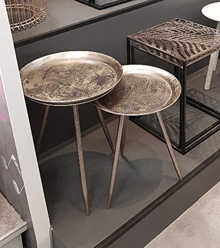 HAKU Möbel coffee table, metal, bronze, Ø 44 x H 54 cm