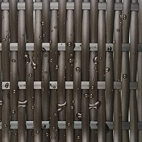 Mhome Plastic Woven Rattan Repair Material for Outdoor Garden Patio Furniture, Durable Wicker Bench Chair Table Repair Kits (Gradient Coffee)