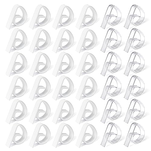 GVSAVY 36pcs Tablecloth Clips, Plastic Tablecloth Clips, Thick Tablecloth Clips, Tablecloth Holder, for Thick and Thin Tables Indoor and Outdoor