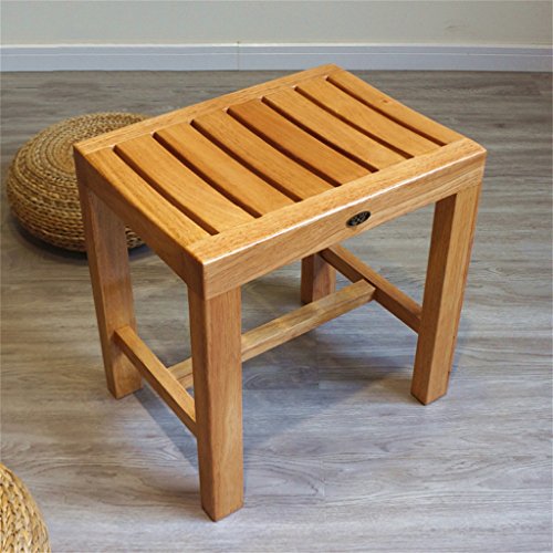 Bath Stools,Shower Stool Bathroom Waterproof Non-Slip Safety Stable Comfort Bath Chair Change Shoes Stool Elderly/Handicapped/Pregnant Solid Bath
