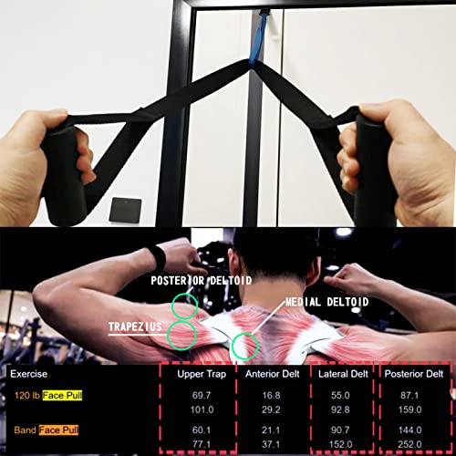 XonyiCos Gym Portable T Bar Row Straps Handle for Olympic Bars Barbell Grips Landmine Attachments Home Gym Equipment for Build Arm Shoulder Back
