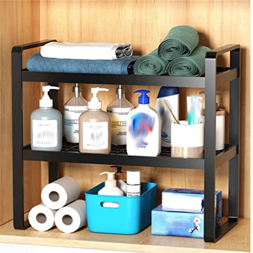 DLOETT Under The Sink Shelf Bathroom Cabinet Cabinet Layered Shelf Bathroom Kitchen Sink Under The Sink