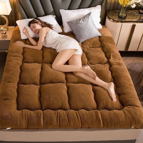 Japanese Floor Mattress, Extra Thick Futon Floor Mattress for Adults Japanese Thicken Futon Mattress Foldable Floor Bed Camping Mattress (Color :