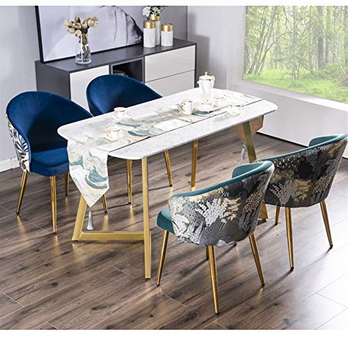 Modern Kitchen Dining Room Chairs Dining Chairs Velvet Living Room Armchair With Black Steel Legs Velvet Seat And Backrests Dining Chair (Color :