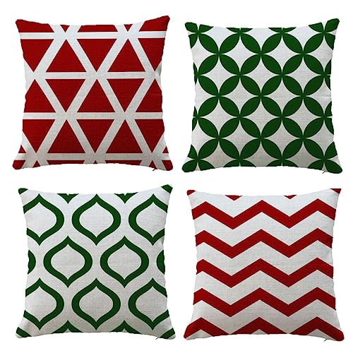 Hangood Waterproof Cushion Covers Outdoor Garden Geometry Set of 4pcs Throw Pillow Case Home Decorative Sofa Protectors Chair Living Room Yellow