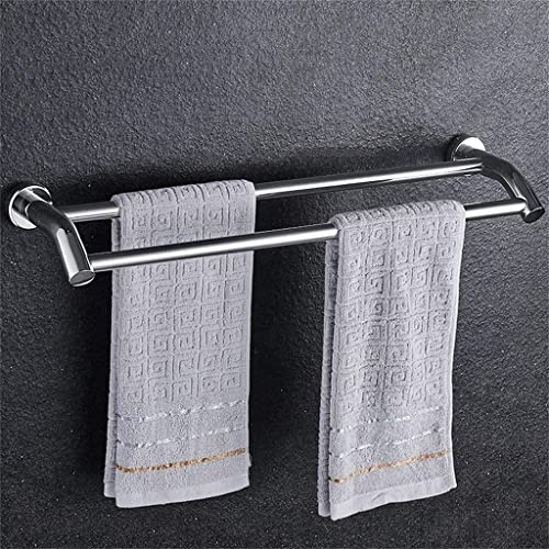 Bathroom Bathroom Towel Rack Stainless Steel Wall Mount Double Towel Bar Tower Hanger/60Cm