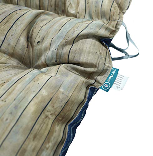 Homecall Seat Cushion for Pallet, 3D print, turn pad, 120x140 cm, blue / brown