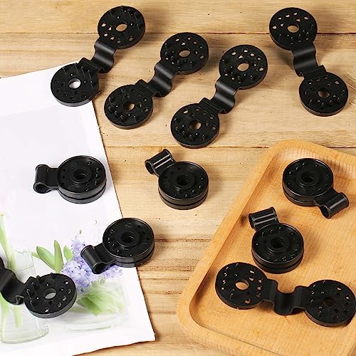 SAVITA 50PCS Shade Cloth Lock Grips, Plastic Shade Cloth Clips Shade Fabric Clips Round Shade Cloth Clips Sunshade Net Fixing Clip for Outdoor Ga