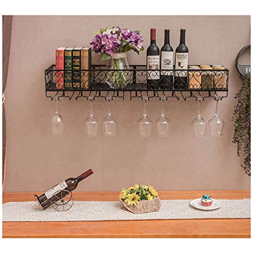 Wall-Mounted Wine Glass Holder Metal Wrought-Iron Stylish Simplicity Household Goblet Rack Kitchen Cutlery Bottle Holder Glass Wine Glass Holder