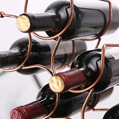 EYLINK Wine Racks,Iron European Retro Household Living Room Display Wine Cabinet Decoration