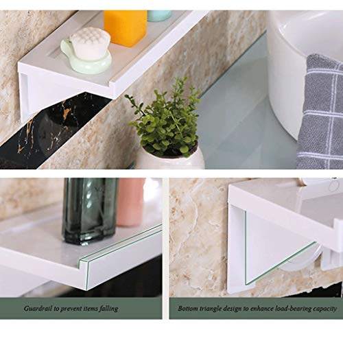 RSOCHS New 2019 Bathroom Toilet Bathroom Shelf Rack Wall Hanging Nail-free Punching Storage Rack Suction