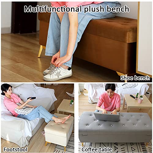 shoe storage bench ottoman Storage Benches Velvet storage Bench Upholstered storage Ottoman,Tufted Foot Stool Lift Top,Modern Bedroom Bench Entry