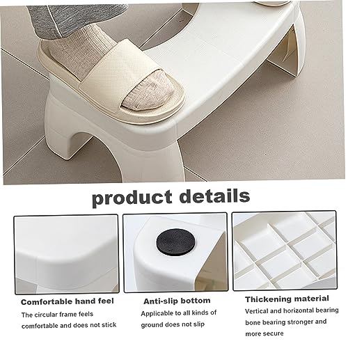 HoveeLuty Toilet Stool for Adults Kids Non-slip Poop Stool Types C fit storage Squatting Stool 35 Degree Bathroom Step Stools for Squat Posture t