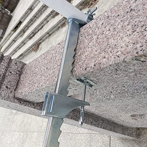 Mikytoper Sun Parasol Holder, Extended Heavy Duty Metal Patio Umbrella Clamp Stand, Outdoor Umbrella Holder for Balcony Bench Deck Railings, Clam