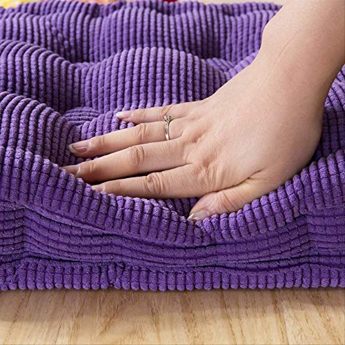 ASDF Garden Furniture Pad, Outdoor/indoor Water Thicken 2 Seater Bench And Patio Furniture Pad Cushion 50x50cm brown-6