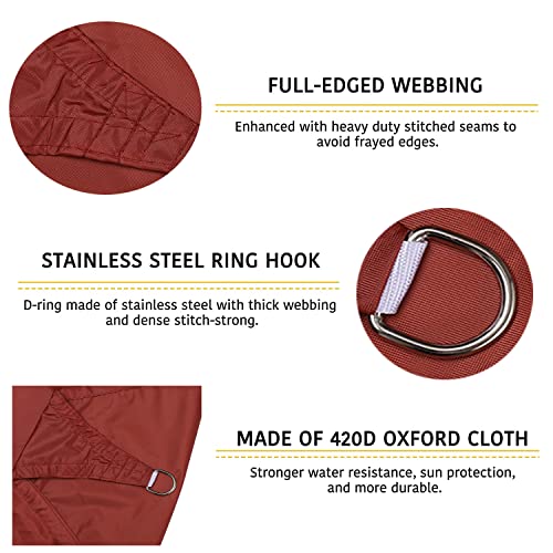 PENGMAI Sun Shade Sails Triangle UV Block Canopy Awning Cover for Patio Backyard Lawn Garden Yard Outdoor Activities