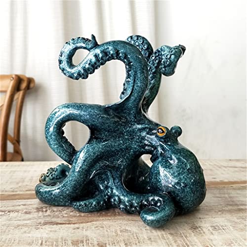 JJZXD Octopus wine rack resin wine bottle rack decoration craft wine set decoration bar supplies