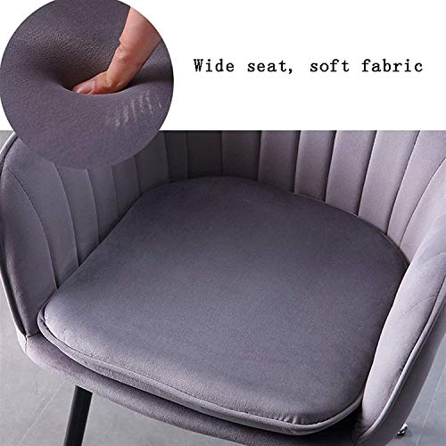 Modern Kitchen Dining Room Chairs Dining Chairs Set Of 6,Velvet Upholstered Kitchen Armchair with Sturdy Metal Legs Kitchen Living Room Lounge Co