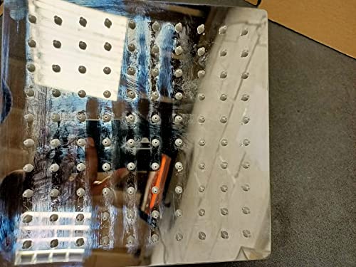 Qliver Square Rain Shower Head, 8 inch Large Top Spray Showerhead, 304 Stainless Steel Ultra Thin Powerful High-Pressure Bathroom Shower Head