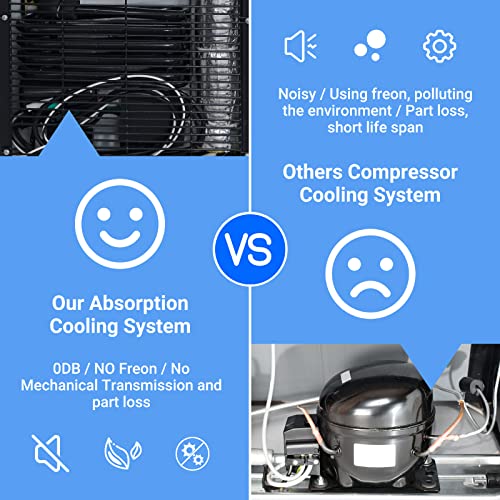 SMETA 12V Fridge for Campervan, 2 Way Camping Fridge 12V 240V with Lock 40L Campervan Fridge Caravan Fridge 12V Car Fridge for Yacht Van Truck RV