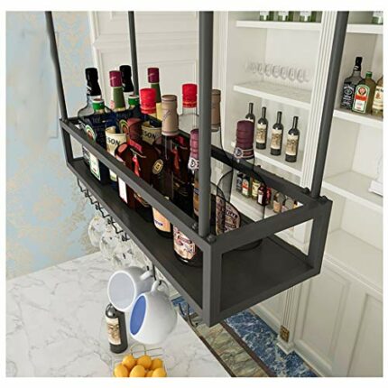 Ceiling Wine Glass Stylish Simplicity Rack Simple Display Decoration Wine Glass Holder Household Goblet Rack Kitchen Cutlery Bottle Rack Bar Floa