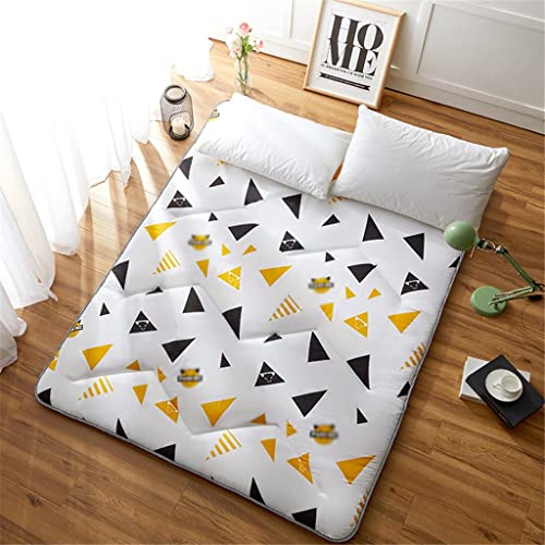 YLYAJY Japanese Style Mattress Print Tatami Mat Anti-skid Thicken Mattress Bedroom Furniture Student Dormitory Bed Mat (Color : D, Size : 120 x 2
